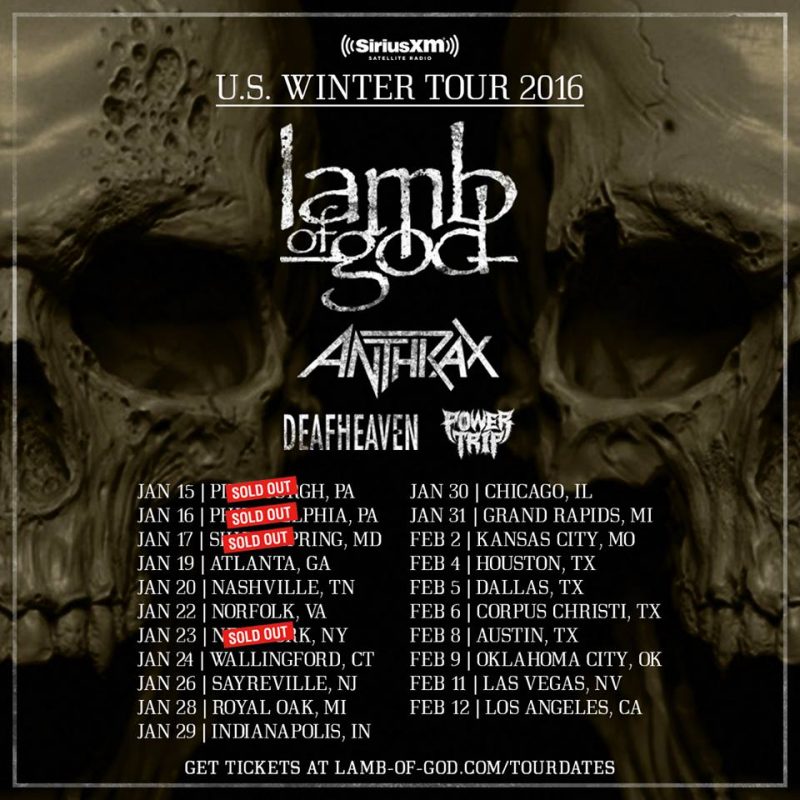 Show Review Lamb Of God Headlining Tour New Fury Media