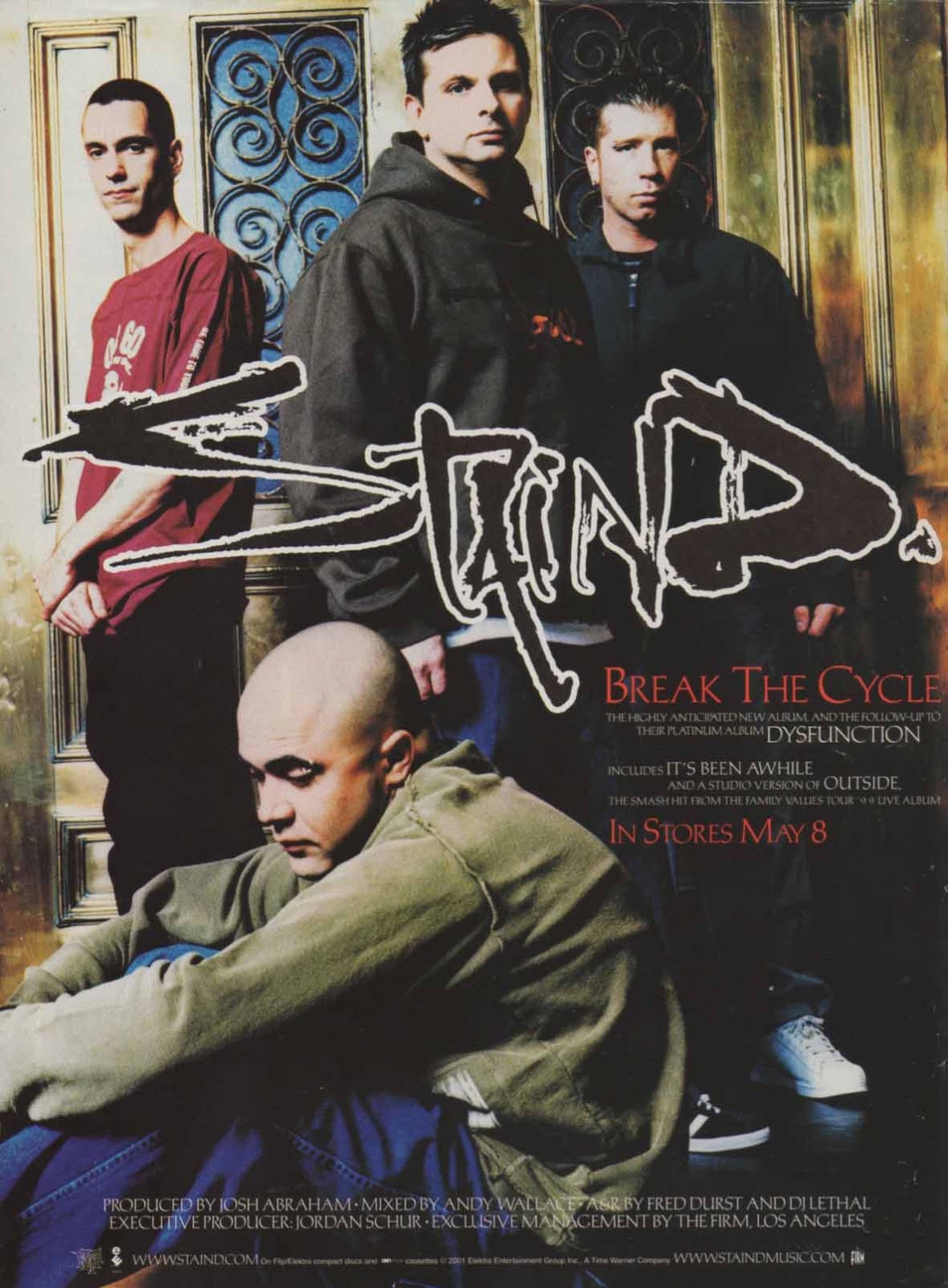 staind tour songs